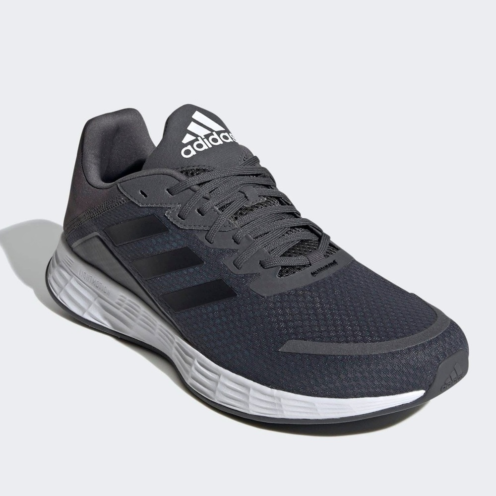 Adidas Charcoal and Black Athletic Sneakers